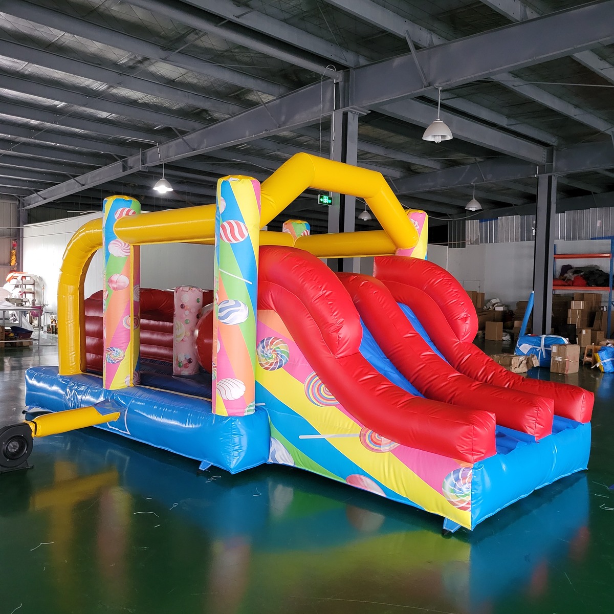 Kids Outdoor Inflatable - مركز ألعاب خارجي تجاري من قماش