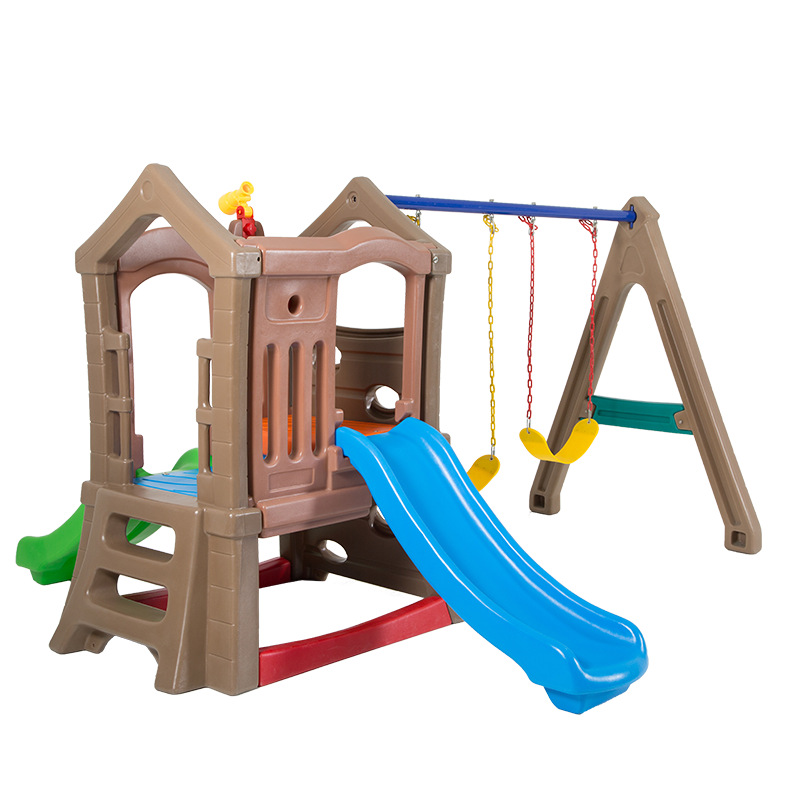 Kids Outdoor Slide Set - عالية الجودة الأطفال داخلي/خارجي البلاستيك مزدوج