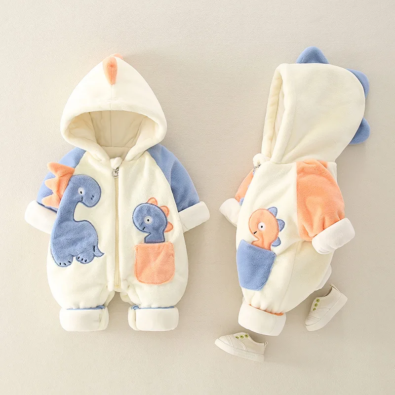Kids Outdoor Jumpsuit - بدلة جسم سميكة وفخمة لحديثي الولادة