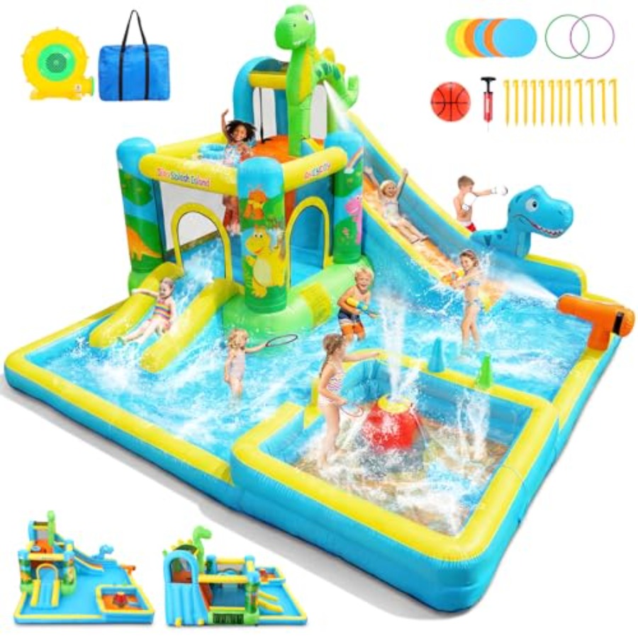 Kids Outdoor Bounce House - زحليقة مائية قابلة للنفخ للاستخدام الخارجي