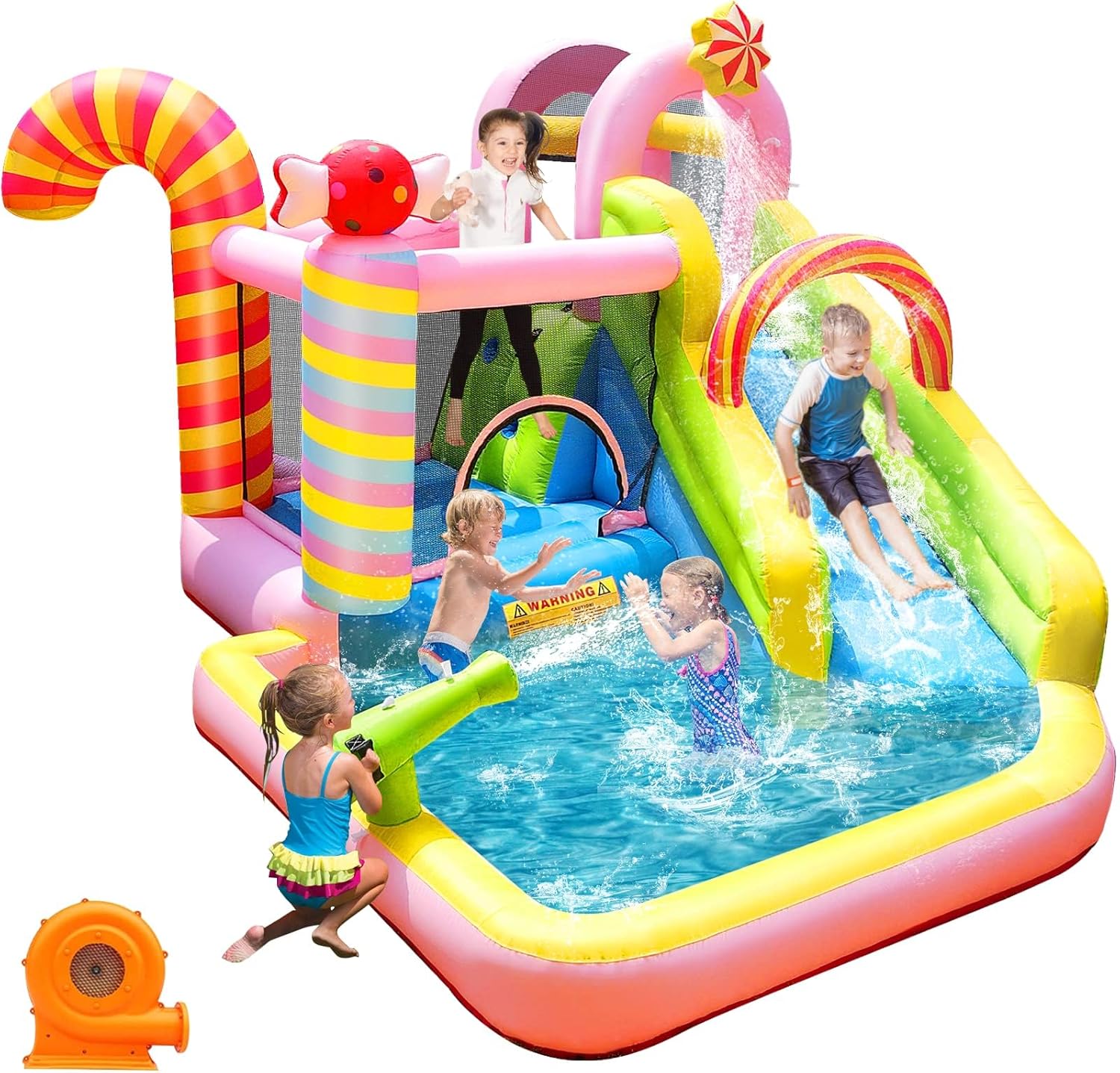 Kids Outdoor Inflatable - زحليقة مائية قابلة للنفخ للأطفال، حديقة