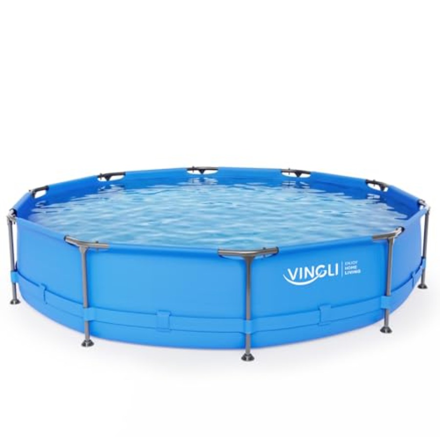 Kids Outdoor Frame - مسبح خارجي محمول بإطار معدني، مسبح