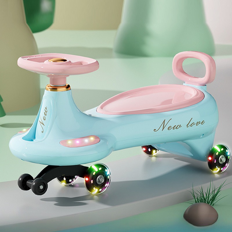 Kids Outdoor Slide Set - سيارة أطفال لطيفة بعجلات متحركة مضادة
