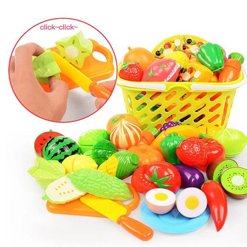 Kids Outdoor Kitchen Set - مجموعة ألعاب تقطيع الفواكه والخضروات للأطفال،