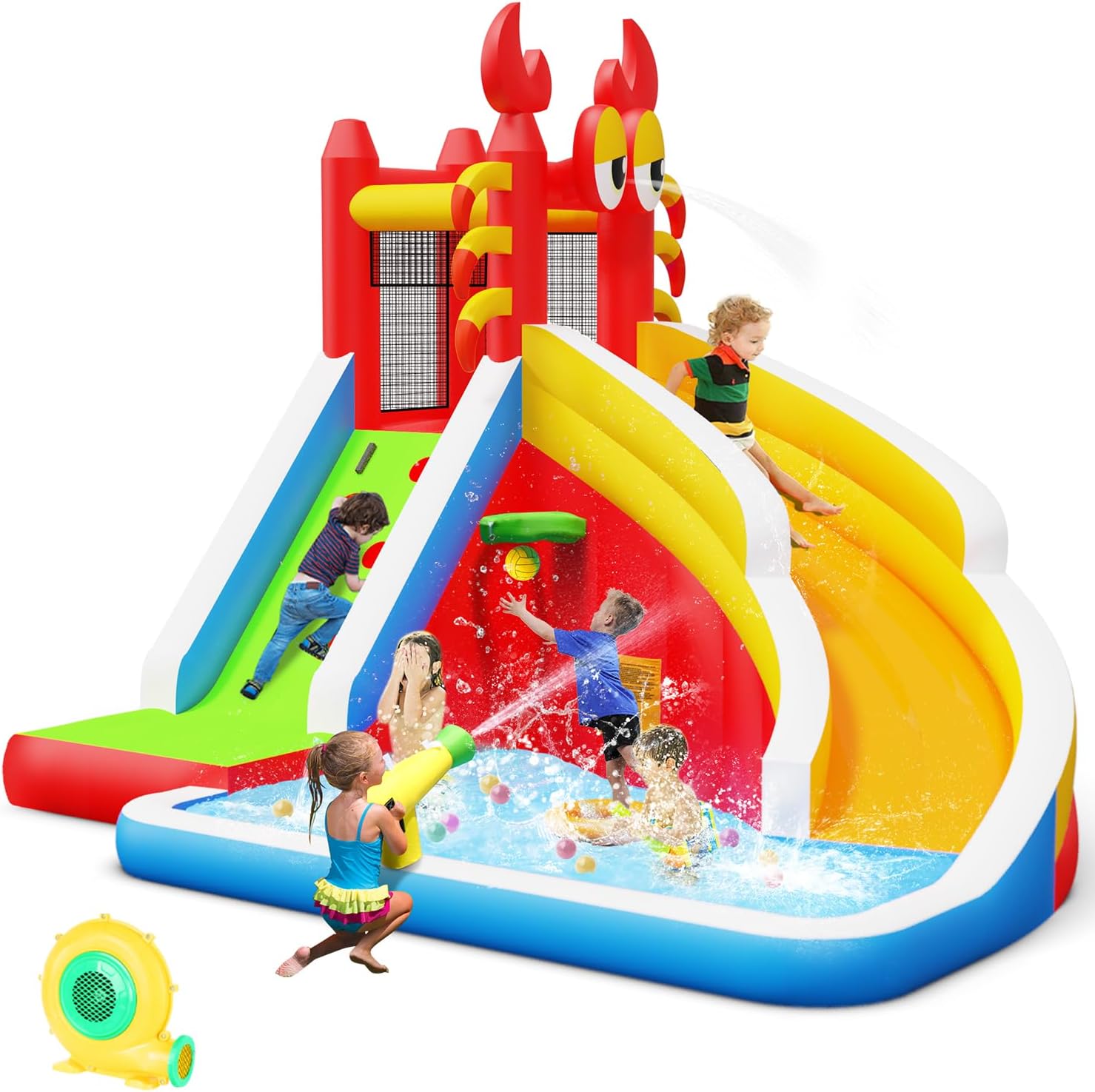 Kids Outdoor Bounce House - منزل قفز قابل للنفخ كبير الحجم