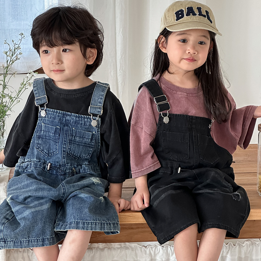 Kids Outdoor Jumpsuit - أفرول جينز صيفي 2026 للأطفال للجنسين