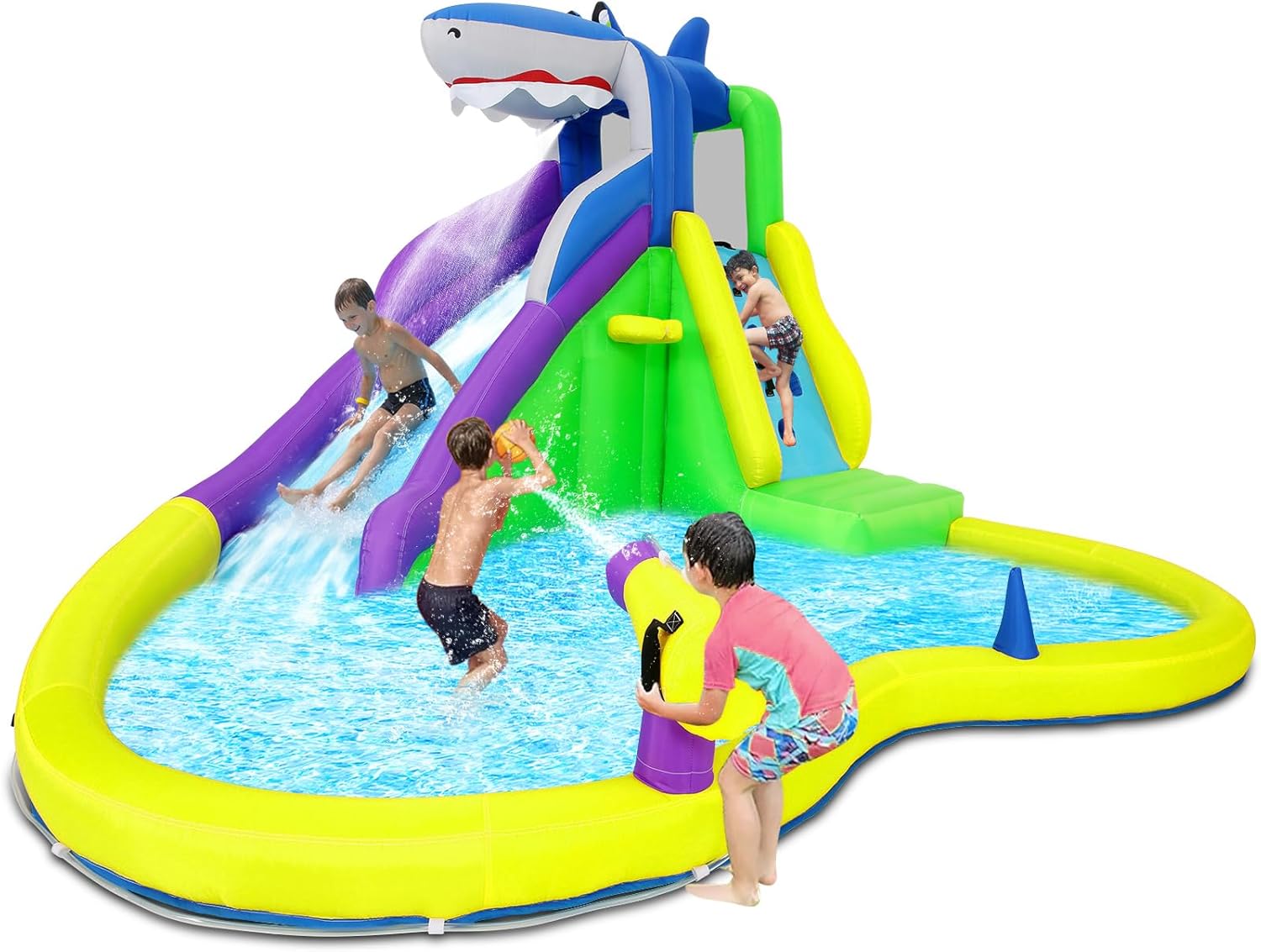Kids Outdoor Inflatable - منزل قابل للنفخ مقاس 13×14 قدم