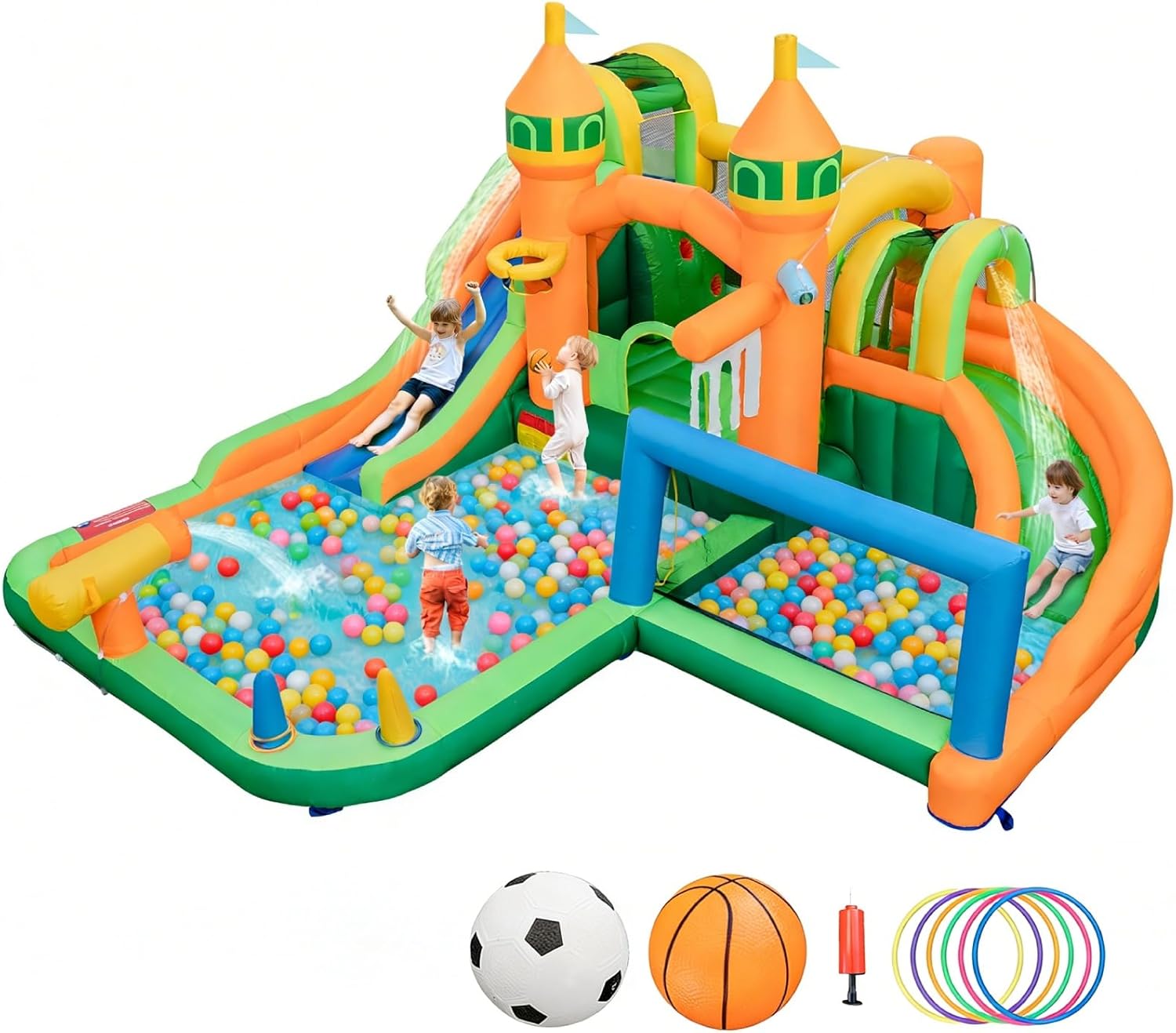 Kids Outdoor Inflatable - حديقة مائية قابلة للنفخ 9 في