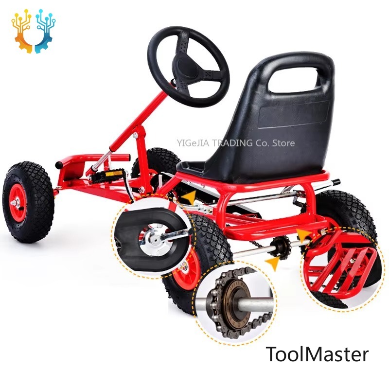 Go Kart Pedal Kids - 【2026】عربات أطفال بعجلات هوائية مقاس 12