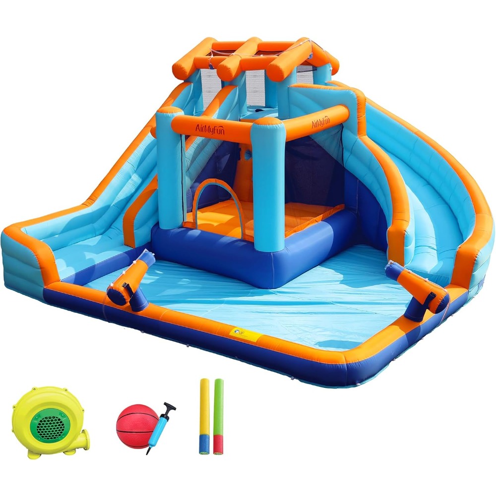 Kids Outdoor Inflatable - زحليقة مائية كبيرة مع حوض سباحة