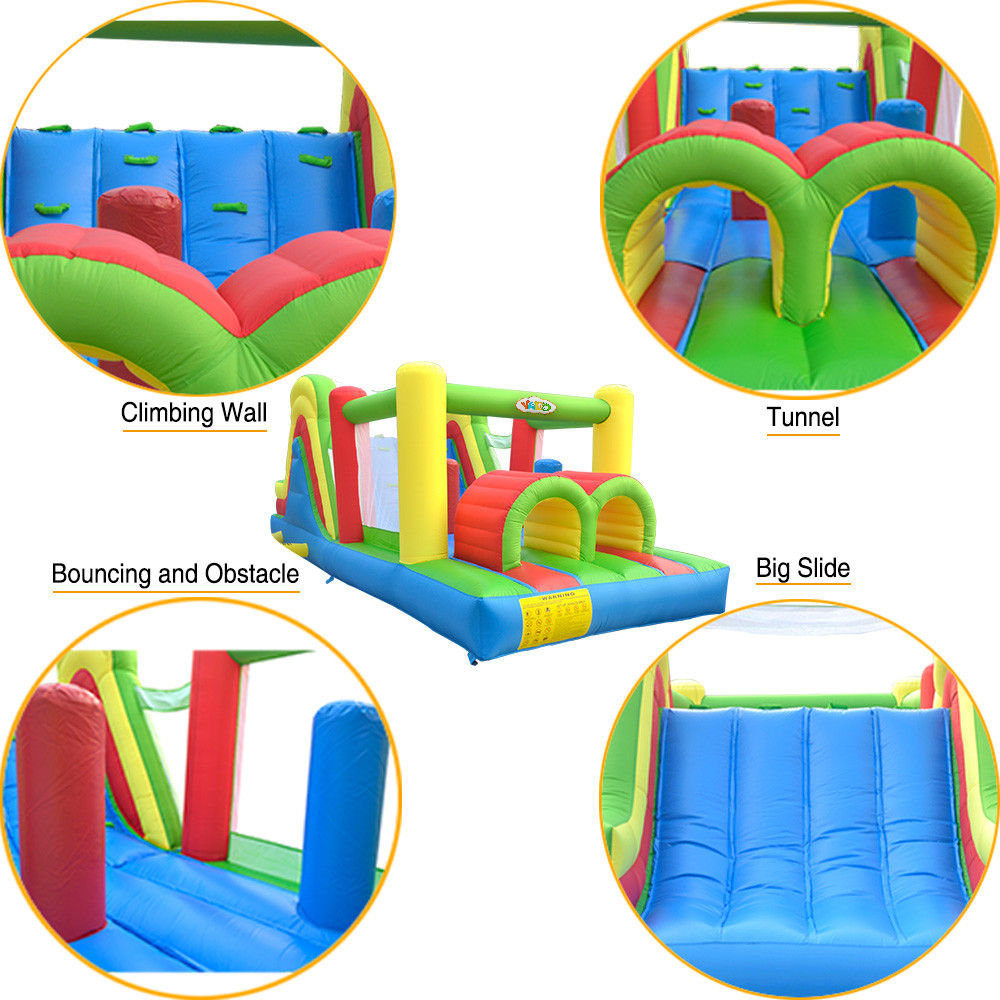 بيت قفز قابل للنفخ ملون للأطفا - مراجعة Kids Outdoor Jump House وسعره