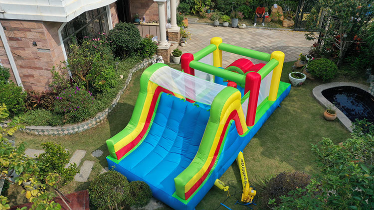 بيت قفز قابل للنفخ ملون للأطفا - مراجعة Kids Outdoor Jump House وسعره