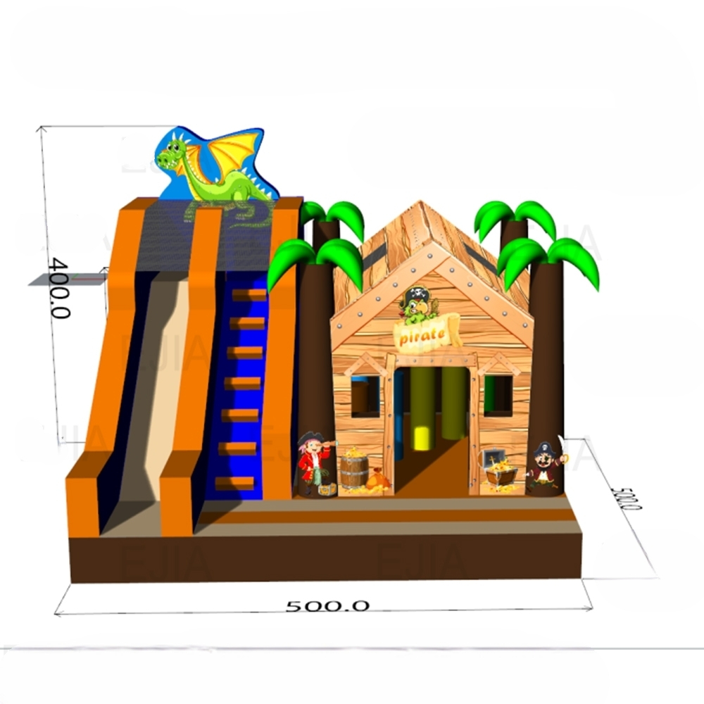 المحمولة التجارية 17FT كبيرة ن - مراجعة Kids Outdoor Jump House وسعره