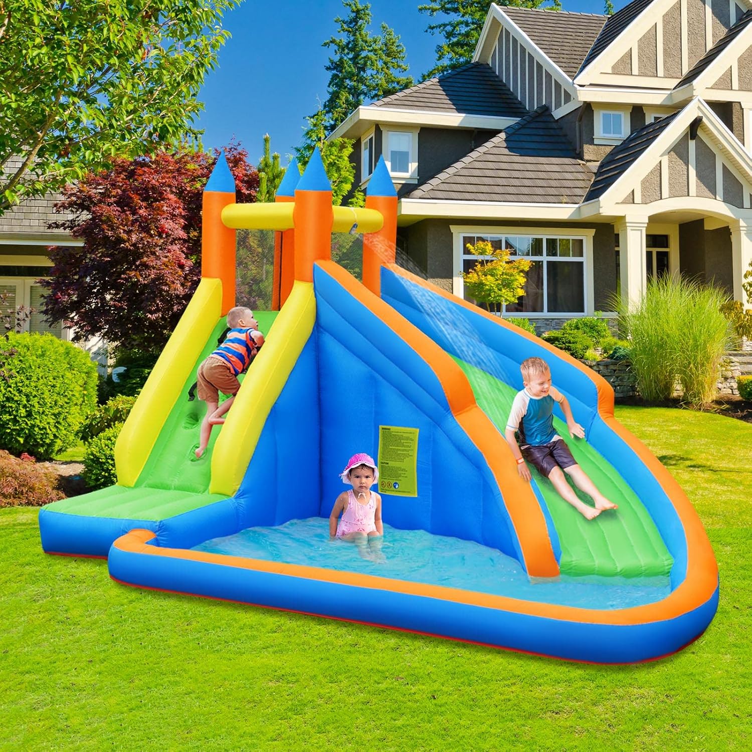 حديقة مائية قابلة للنفخ عملاقة - مراجعة Kids Outdoor Inflatable وسعره