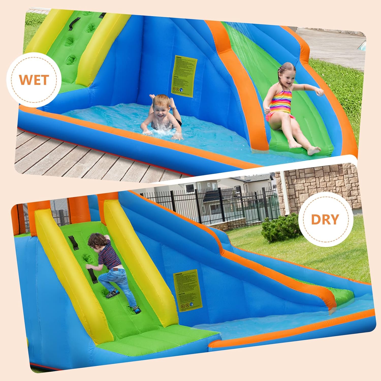 حديقة مائية قابلة للنفخ عملاقة - مراجعة Kids Outdoor Inflatable وسعره