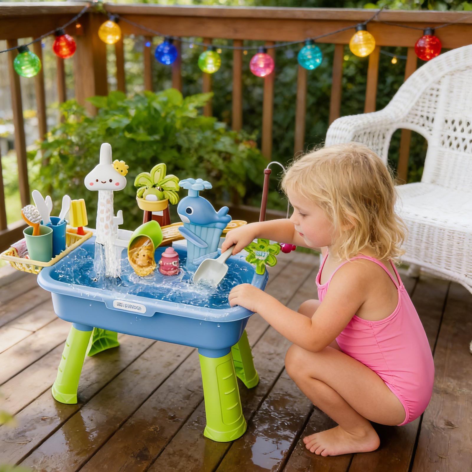 ألعاب مطبخ الأطفال الكهربائية  - مراجعة Kids Outdoor Play Table وسعره