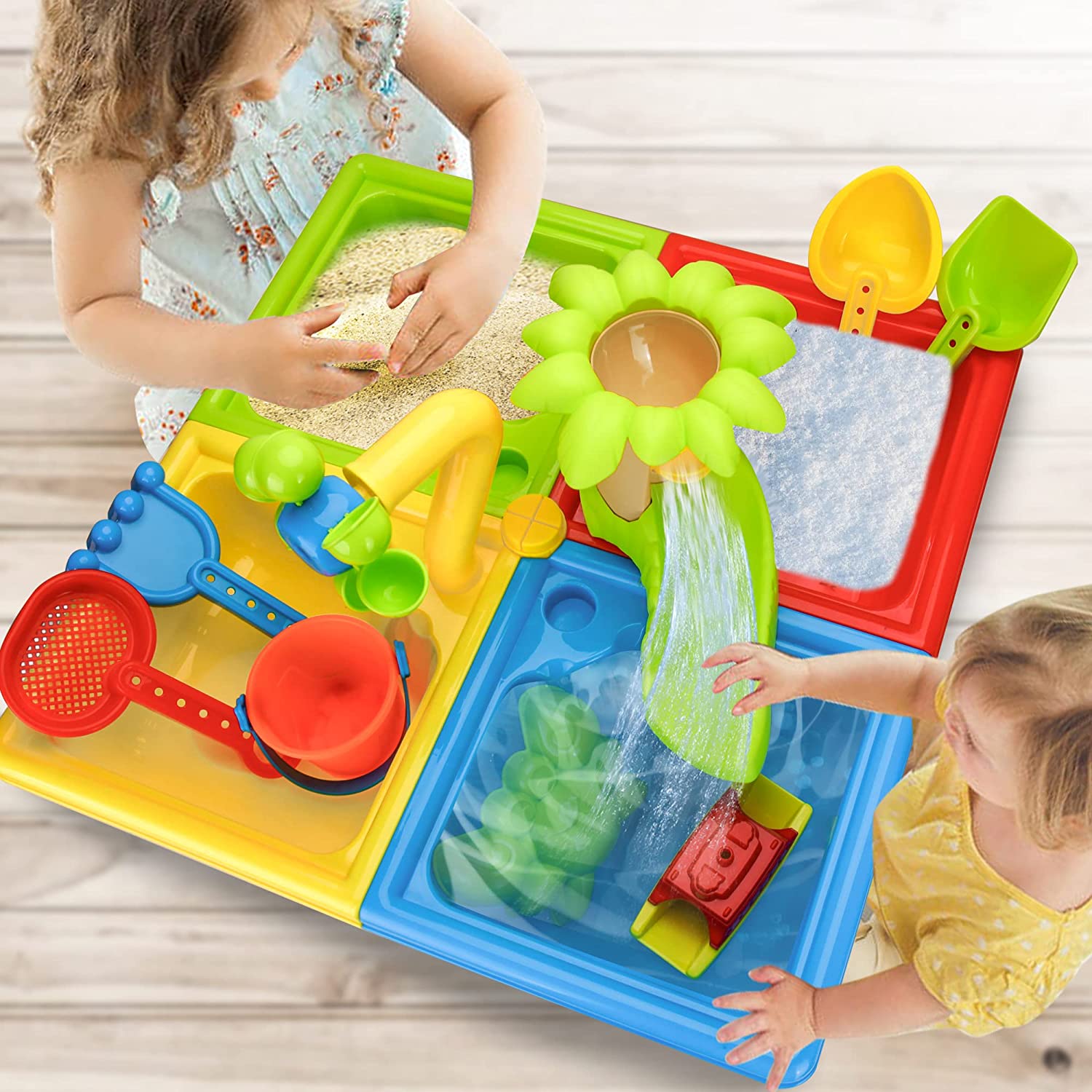 ألعاب لعب على الشاطئ والرمال ل - مراجعة Kids Outdoor Play Table وسعره
