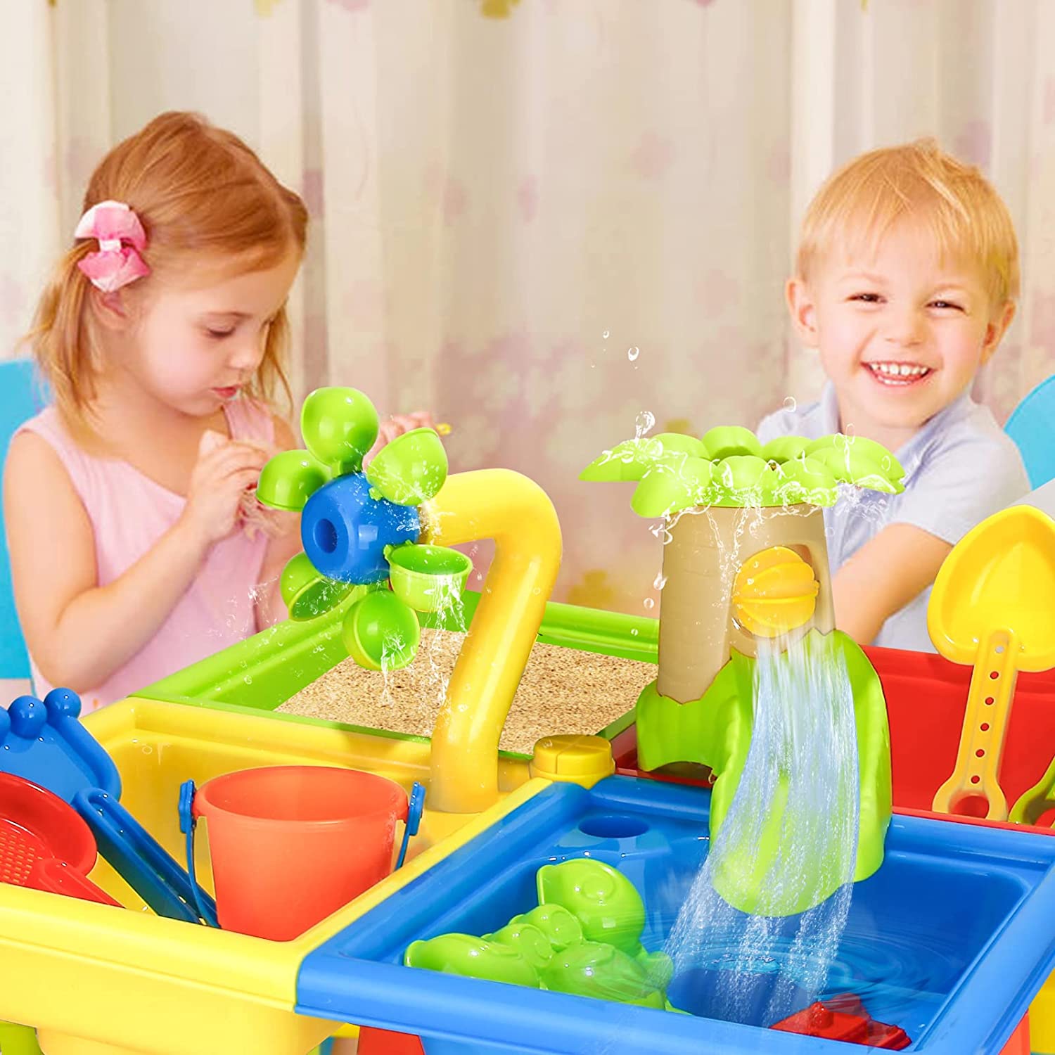 ألعاب لعب على الشاطئ والرمال ل - مراجعة Kids Outdoor Play Table وسعره