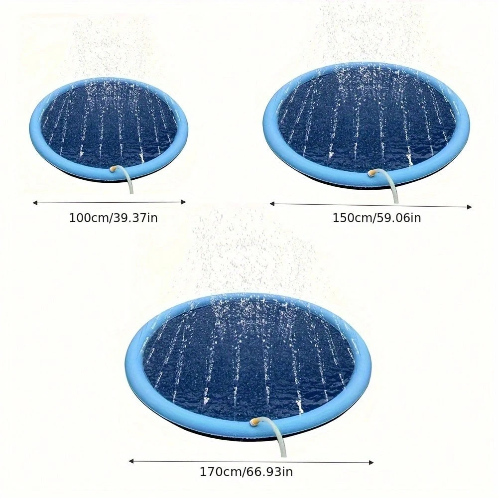 حصيرة رش ماء سميكة للكلاب، لعب - مراجعة Slip Slide Water Mat وسعره