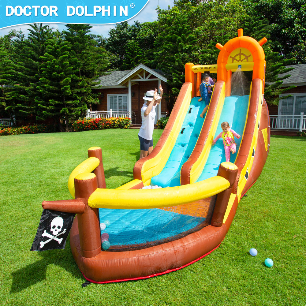 سفينة دكتور دولفين القراصنة في - مراجعة Kids Outdoor Inflatable وسعره