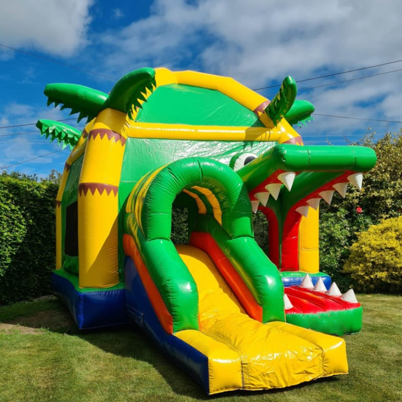 قلعة قفز قابلة للنفخ على شكل ت - مراجعة Kids Outdoor Jump House وسعره