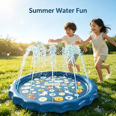 بساط رشاش ماء قابل للنفخ للأطف - مراجعة Slip Slide Water Mat وسعره