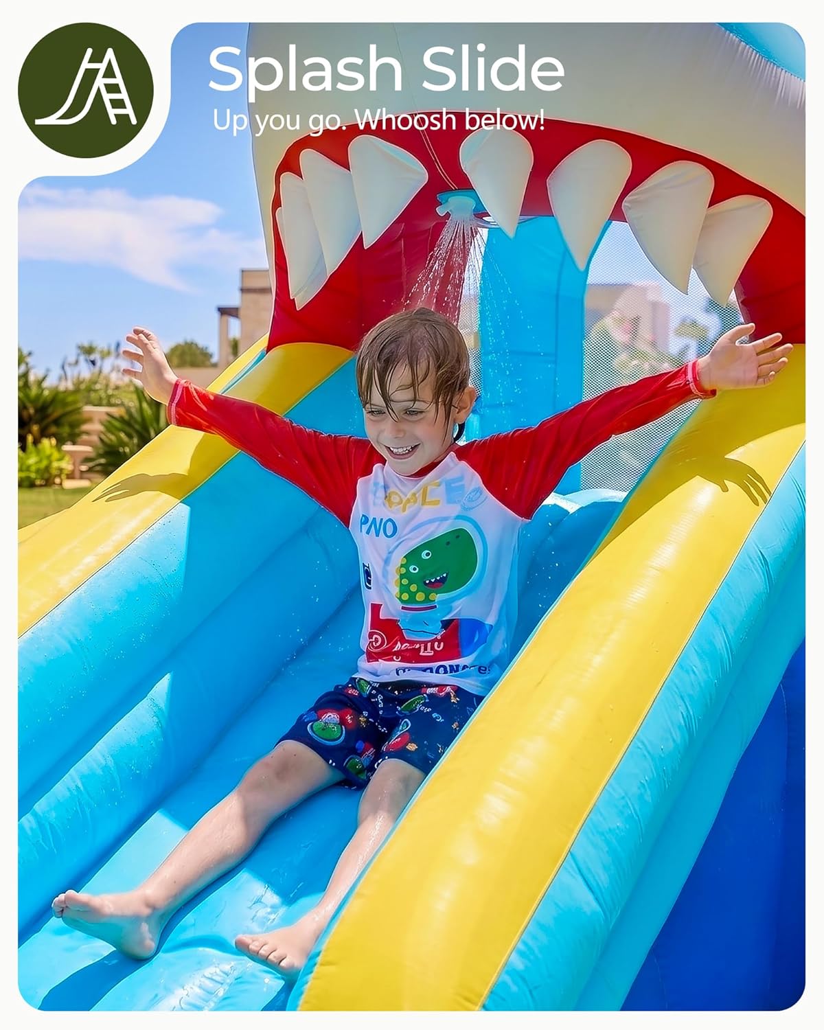 زحليقة مائية قابلة للنفخ للأطف - مراجعة Kids Outdoor Bounce House وسعره
