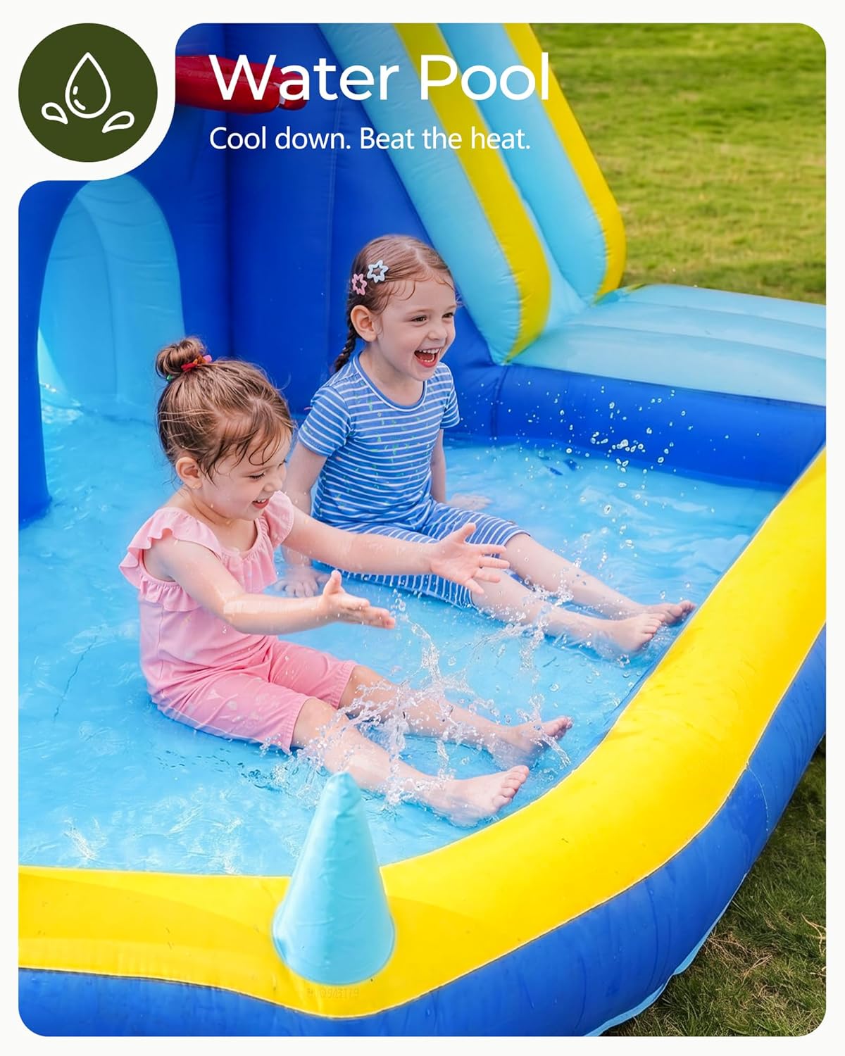 زحليقة مائية قابلة للنفخ للأطف - مراجعة Kids Outdoor Bounce House وسعره