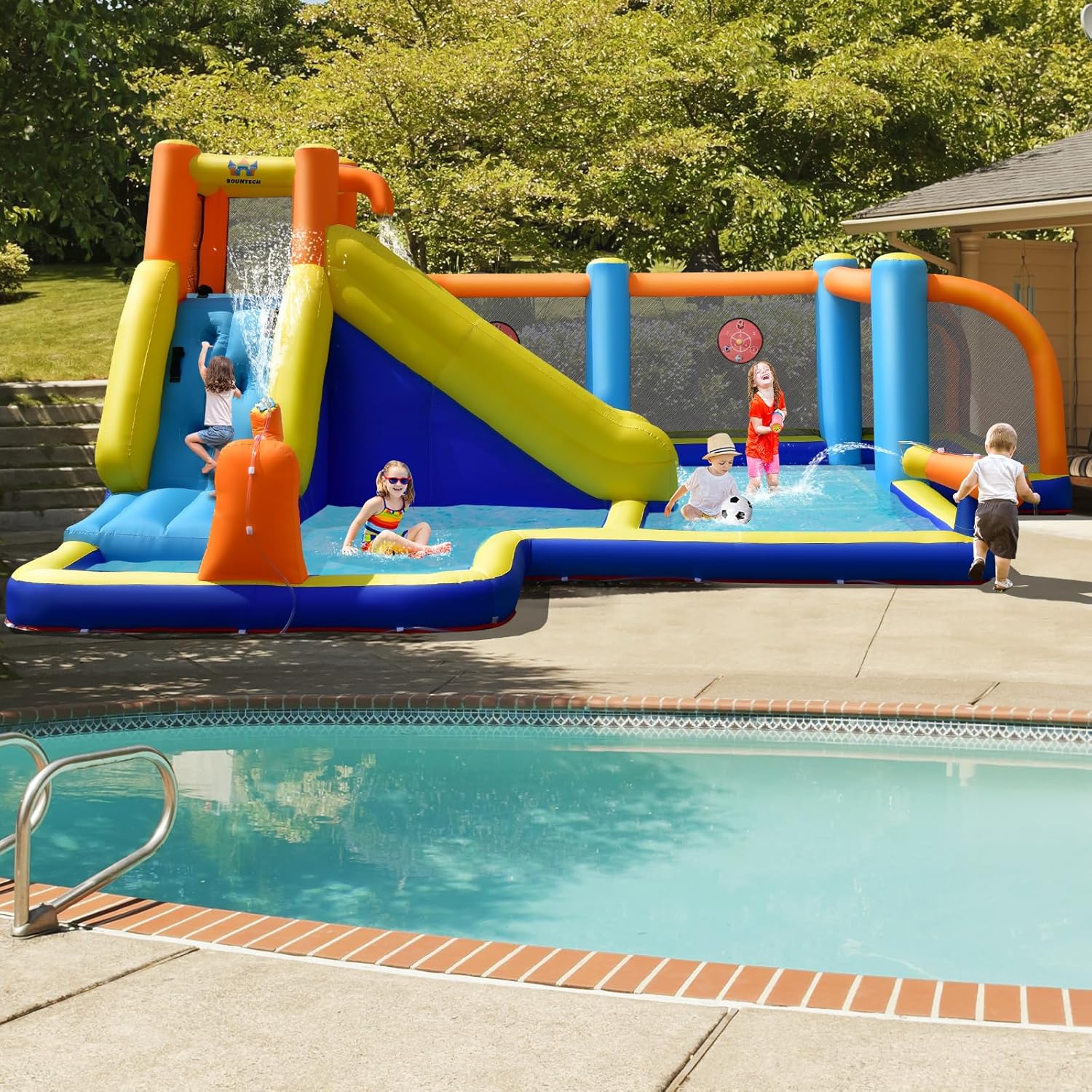 زحليقة مائية قابلة للنفخ عملاق - مراجعة Kids Outdoor Inflatable وسعره