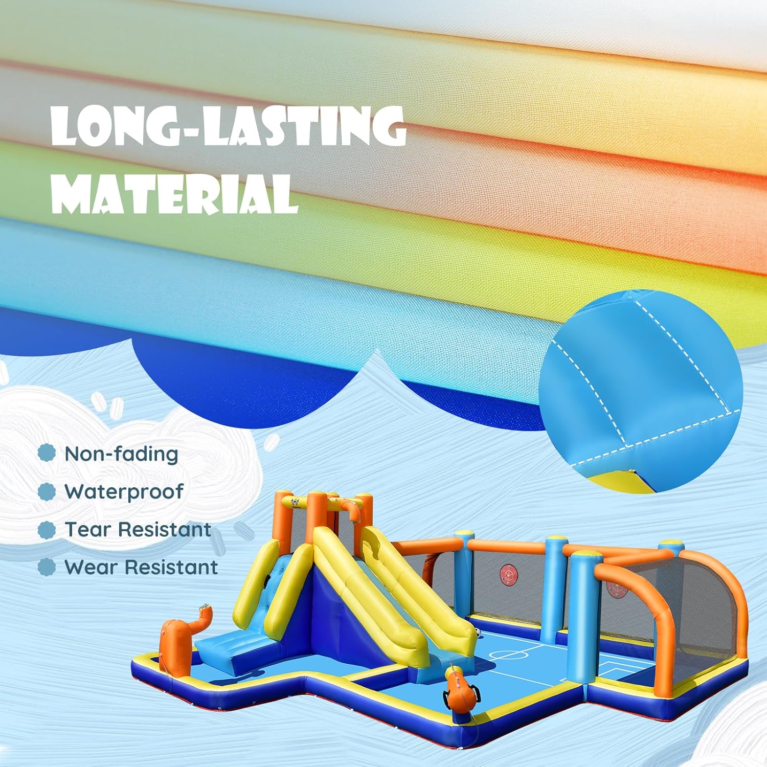 زحليقة مائية قابلة للنفخ عملاق - مراجعة Kids Outdoor Inflatable وسعره