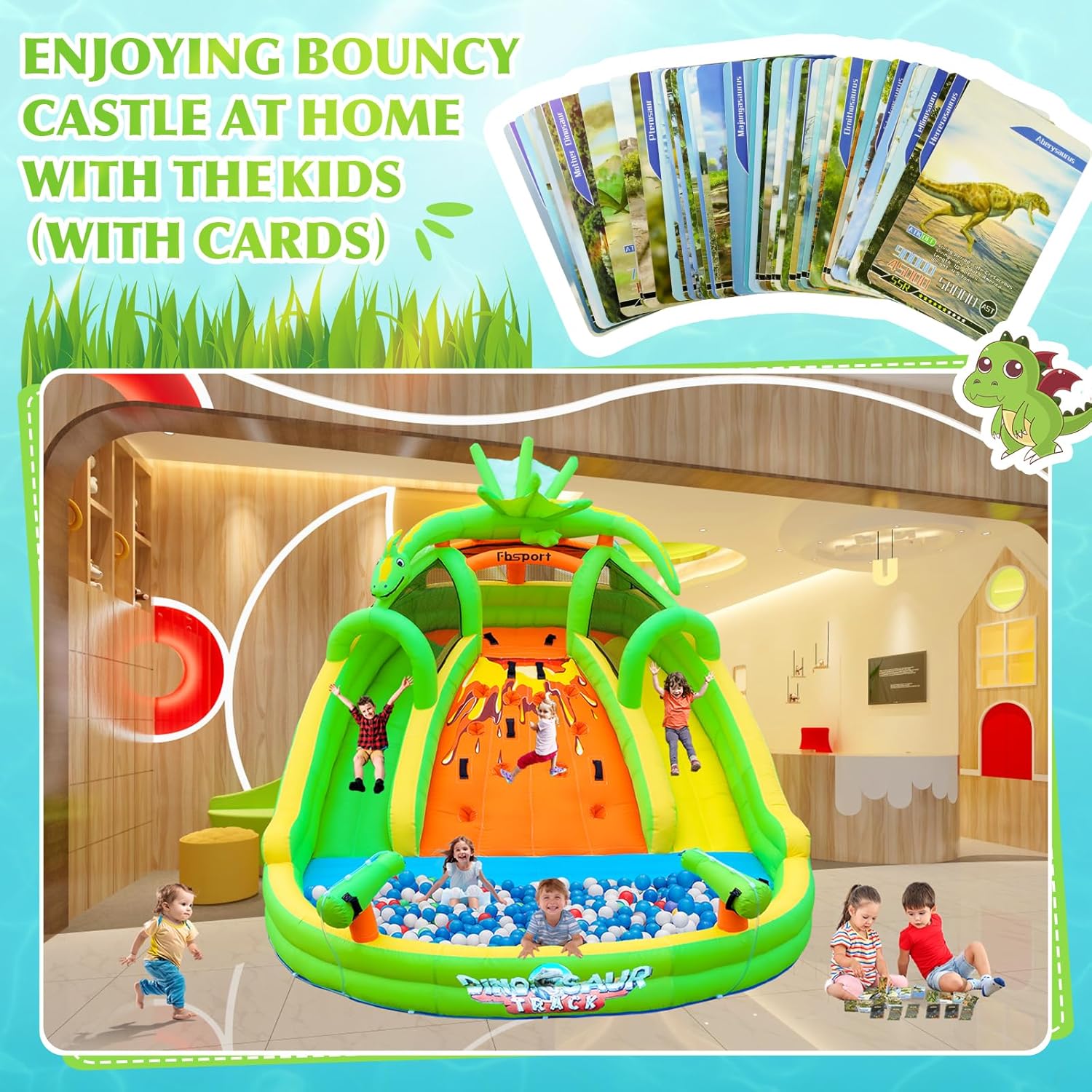 بيت قفز قابل للنفخ للأطفال مع  - مراجعة Kids Outdoor Inflatable وسعره