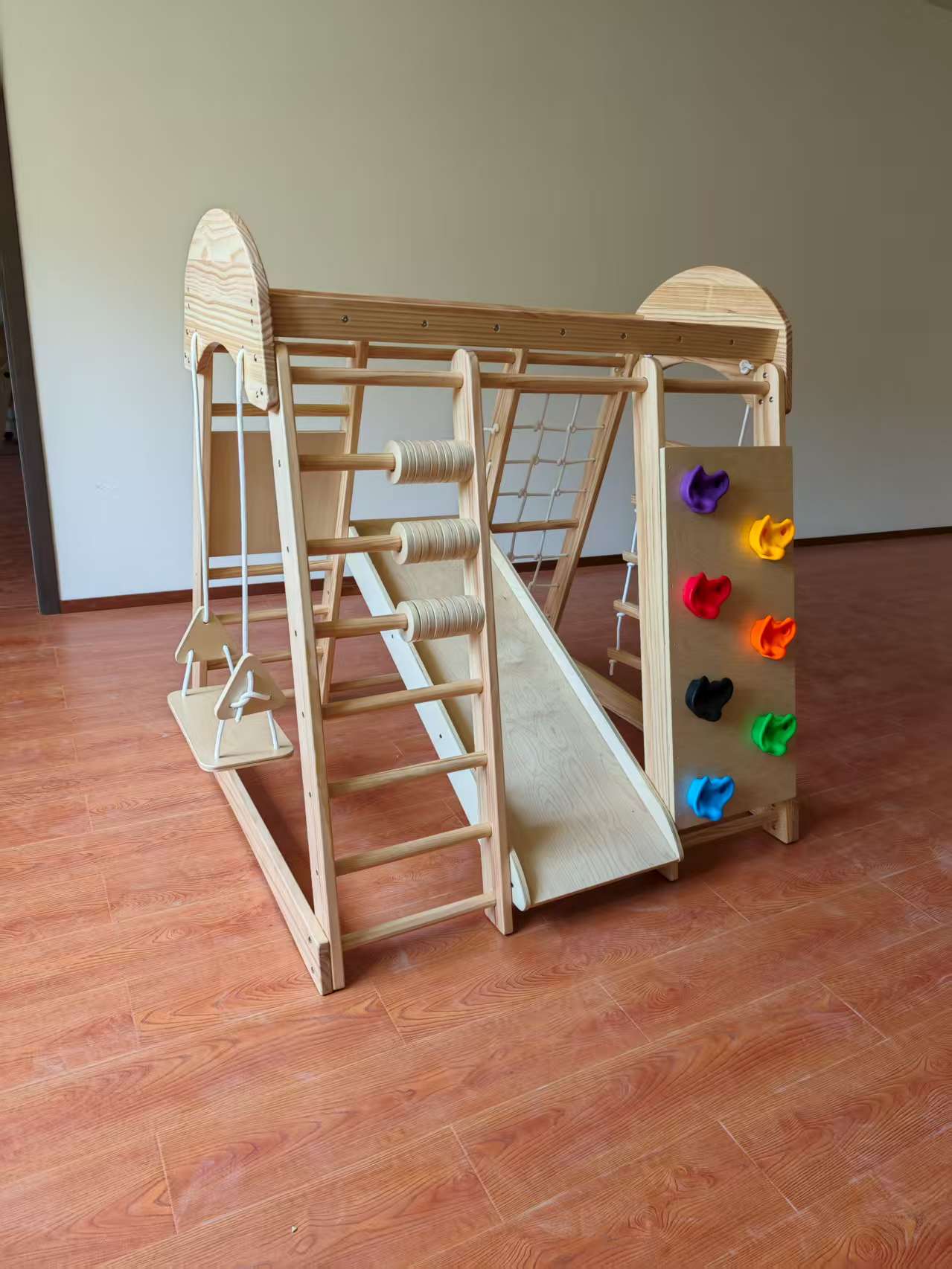 إطار تسلق خشبي للأطفال مع سلال - مراجعة Kids Outdoor Frame وسعره