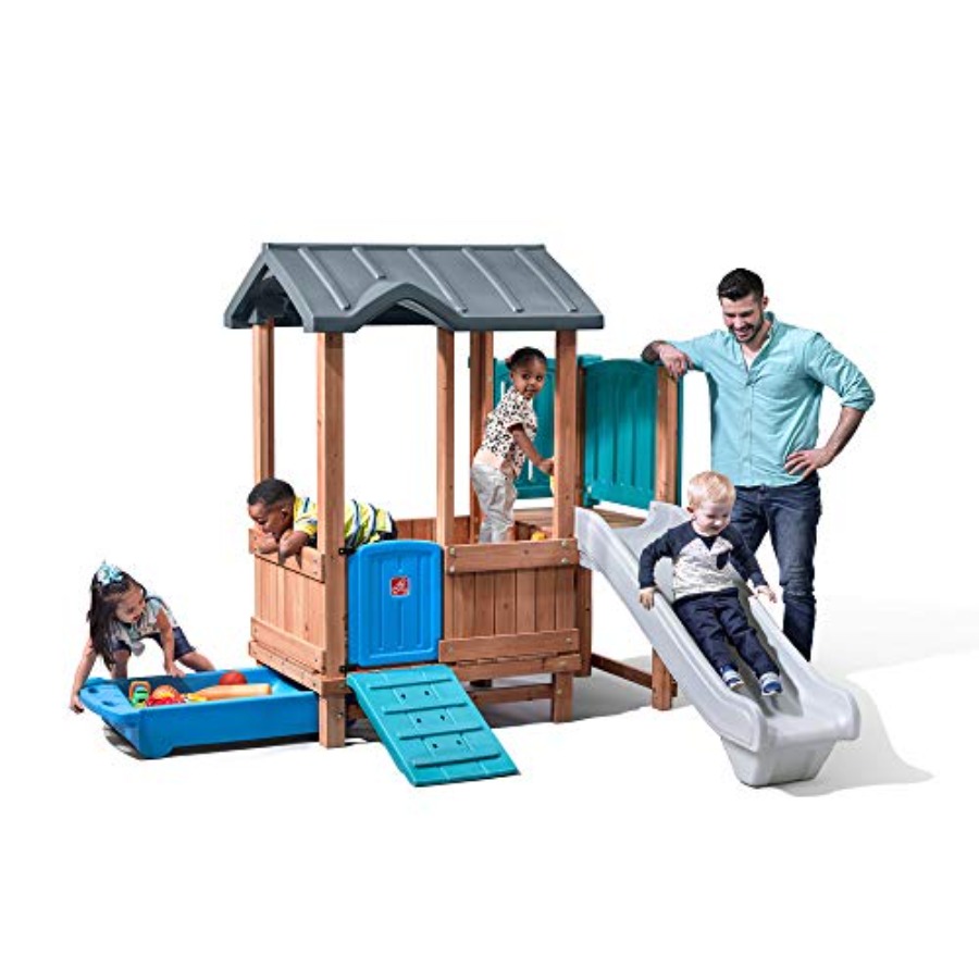 مسرح وودلاند أدفونشر، مجموعة ل - مراجعة Kids Outdoor Slide Set وسعره