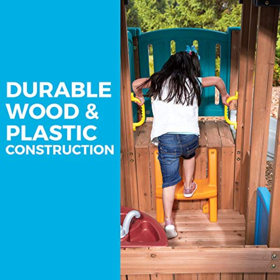 مسرح وودلاند أدفونشر، مجموعة ل - مراجعة Kids Outdoor Slide Set وسعره