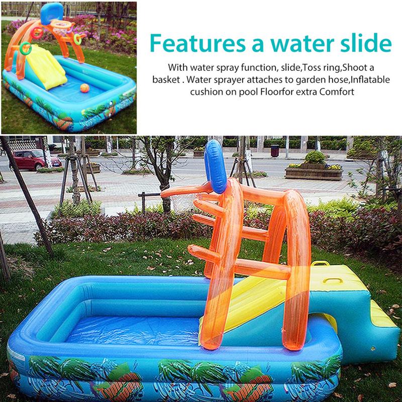 جديد المياه الشريحة الأطفال مت - مراجعة Kids Outdoor Slide Set وسعره