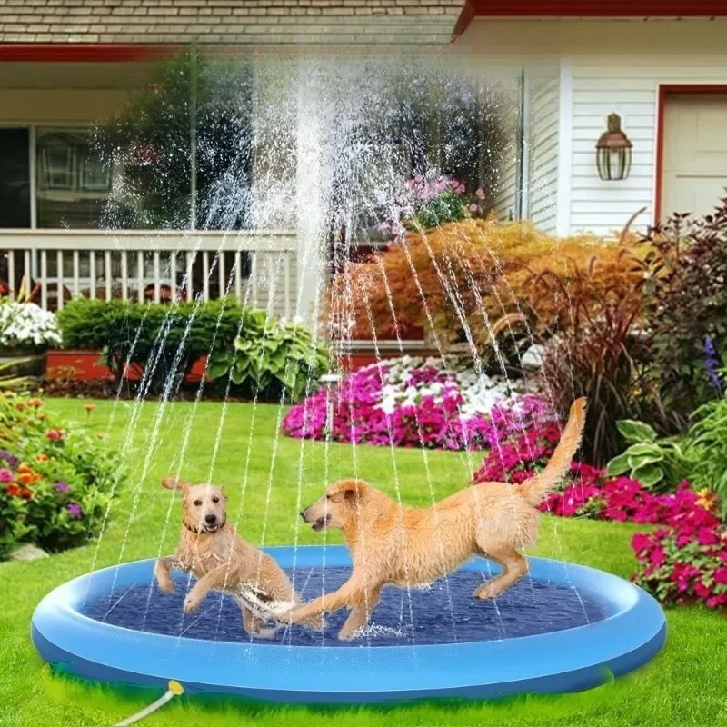حوض سباحة قابل للنفخ للكلاب لل - مراجعة Slip Slide Water Mat وسعره