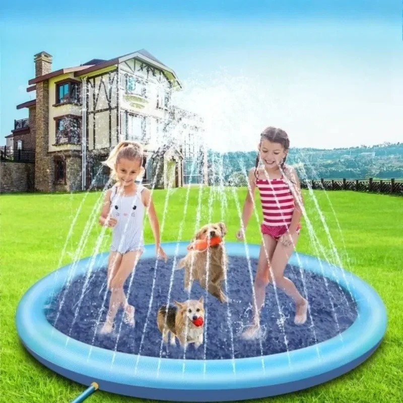 حوض سباحة قابل للنفخ للكلاب لل - مراجعة Slip Slide Water Mat وسعره