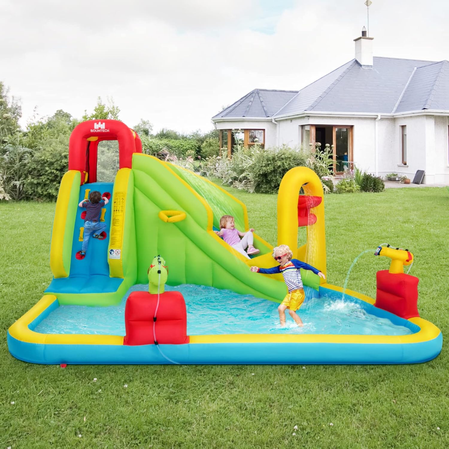 حديقة مائية قابلة للنفخ ضخمة ل - مراجعة Kids Outdoor Inflatable وسعره