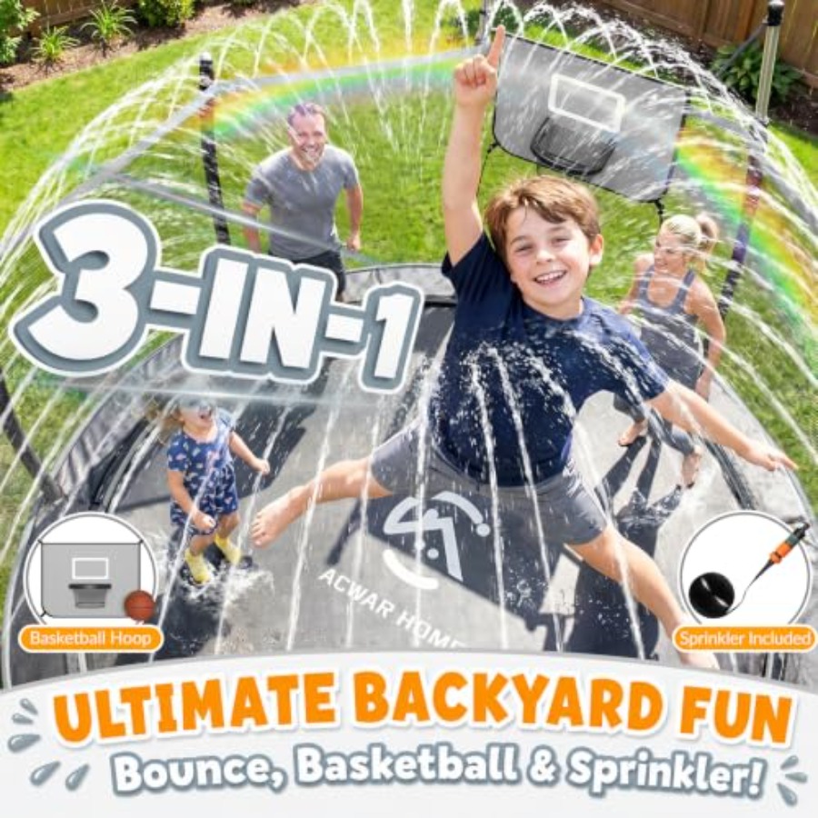 ترامبولين خارجي للفناء الخلفي  - مراجعة Kids Outdoor Frame وسعره