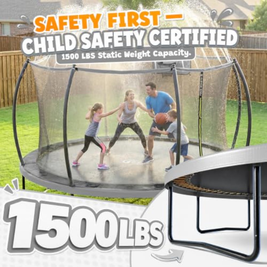 ترامبولين خارجي للفناء الخلفي  - مراجعة Kids Outdoor Frame وسعره
