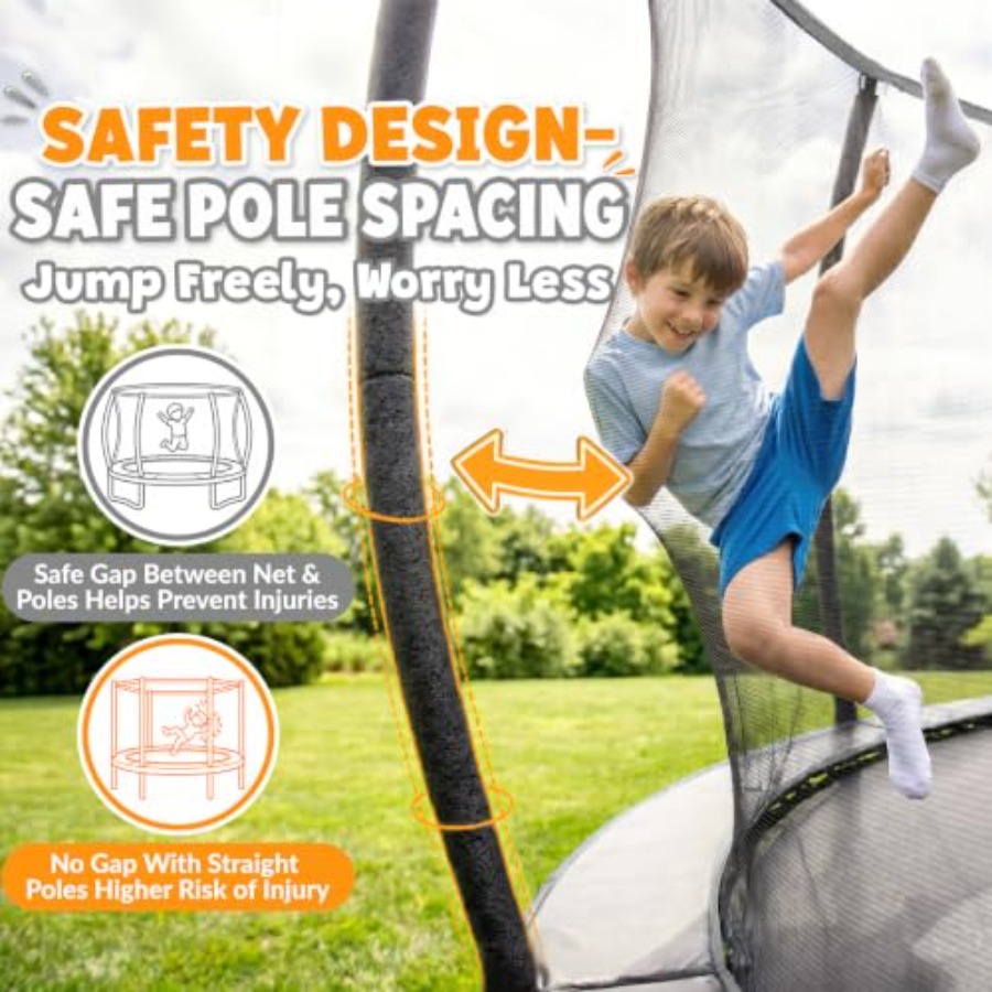 ترامبولين خارجي للفناء الخلفي  - مراجعة Kids Outdoor Frame وسعره