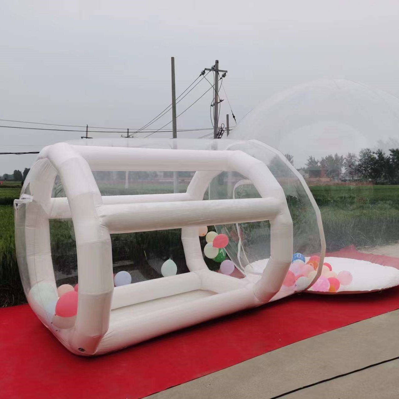 قلعة قفز قابلة للنفخ من البلاس - مراجعة Kids Outdoor Jump House وسعره