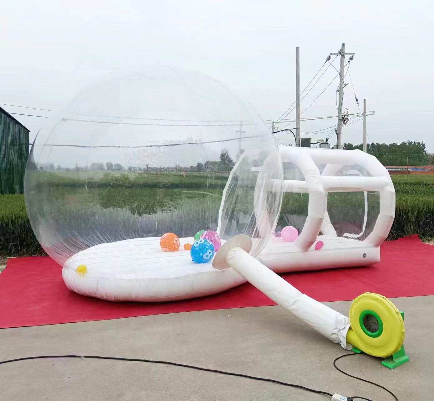 قلعة قفز قابلة للنفخ من البلاس - مراجعة Kids Outdoor Jump House وسعره