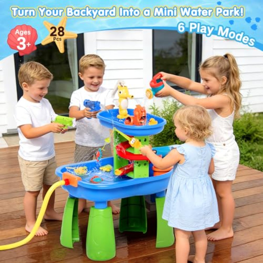 طاولة مائية خارجية للأطفال من  - مراجعة Kids Outdoor Play Table وسعره