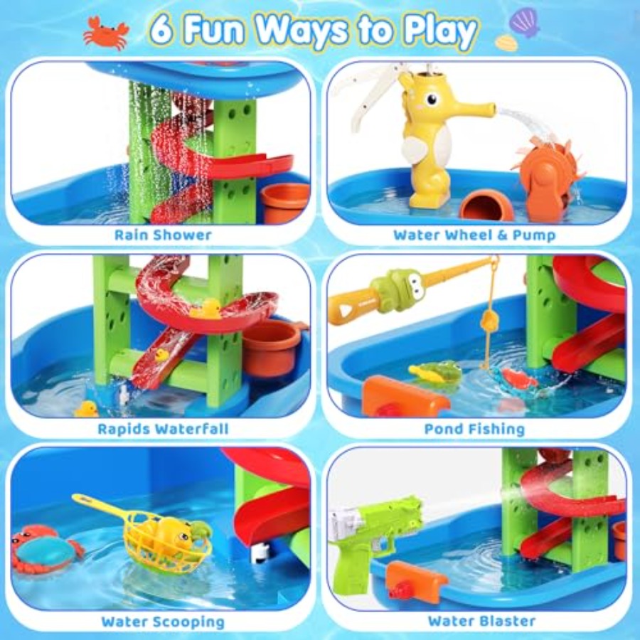 طاولة مائية خارجية للأطفال من  - مراجعة Kids Outdoor Play Table وسعره