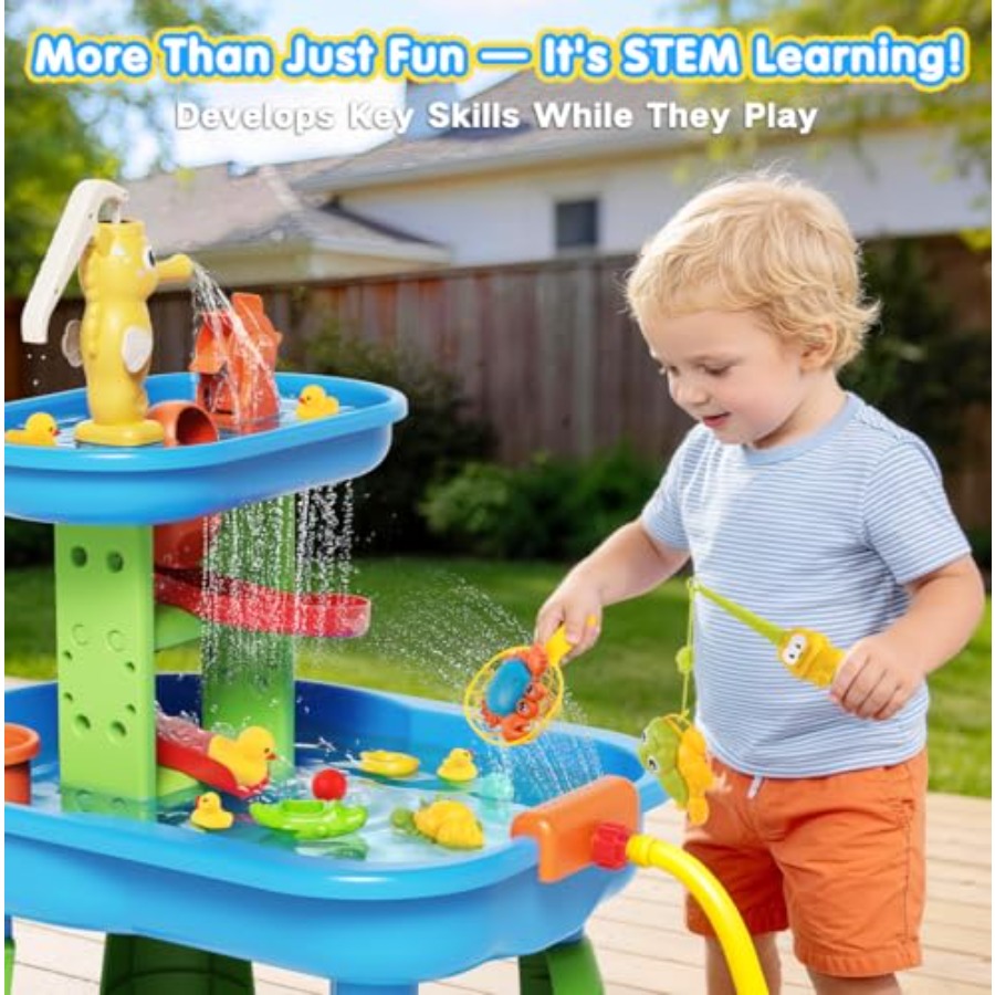 طاولة مائية خارجية للأطفال من  - مراجعة Kids Outdoor Play Table وسعره
