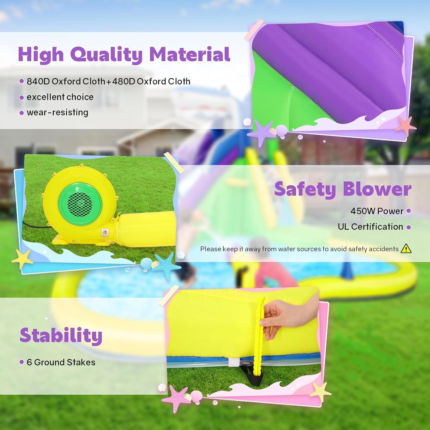 منزل قابل للنفخ مقاس 13×14 قدم - مراجعة Kids Outdoor Inflatable وسعره