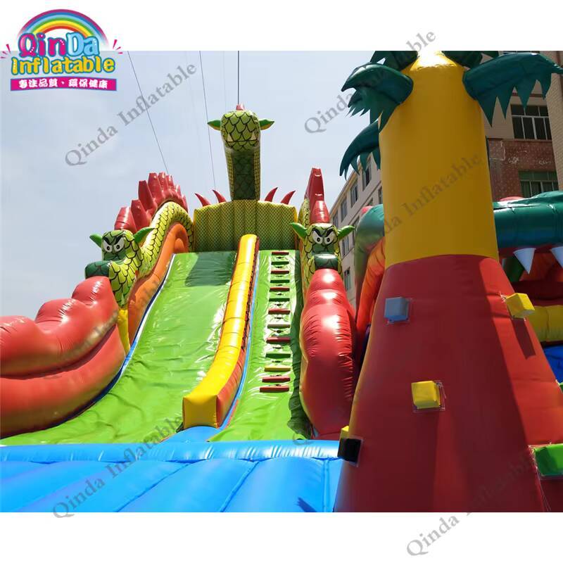 17*11 متر كبير نفخ القلعة نطاط - مراجعة Kids Outdoor Jump House وسعره