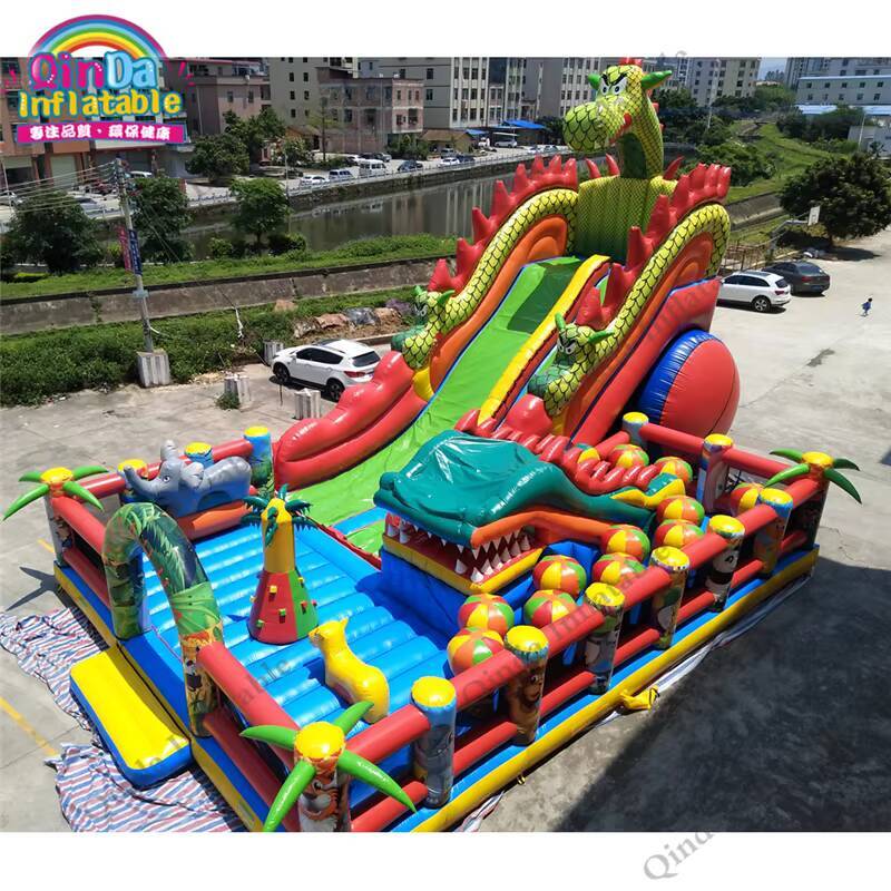 17*11 متر كبير نفخ القلعة نطاط - مراجعة Kids Outdoor Jump House وسعره