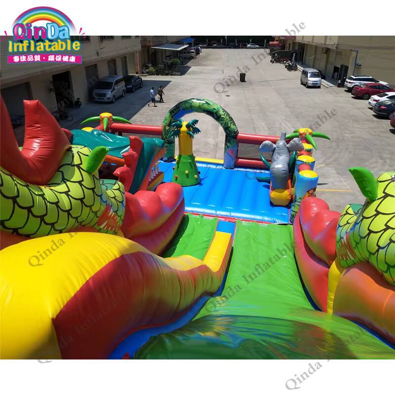17*11 متر كبير نفخ القلعة نطاط - مراجعة Kids Outdoor Jump House وسعره